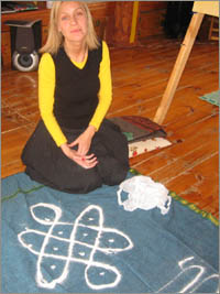 Gurdjieff Work and Movements, Russia 2009, rangoli kolam art-class